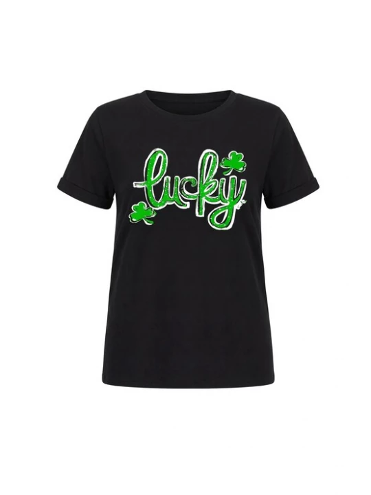 Foto van product usha FESTIVAL Shirt grasgroen / zwart / wit