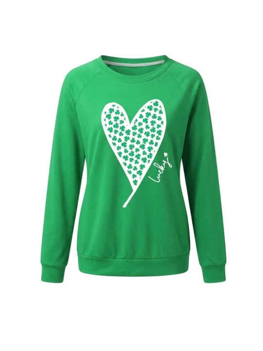 Foto van product usha FESTIVAL Sweatshirt groen / wit