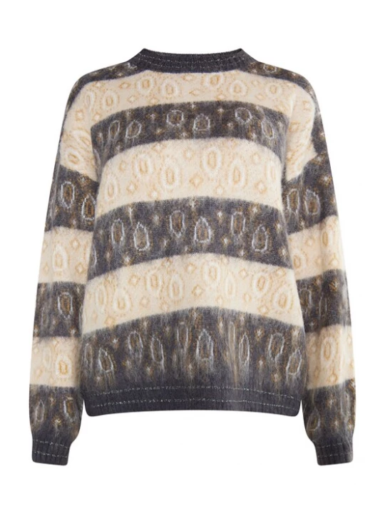 Foto van product usha FESTIVAL Trui beige / karamel / antraciet