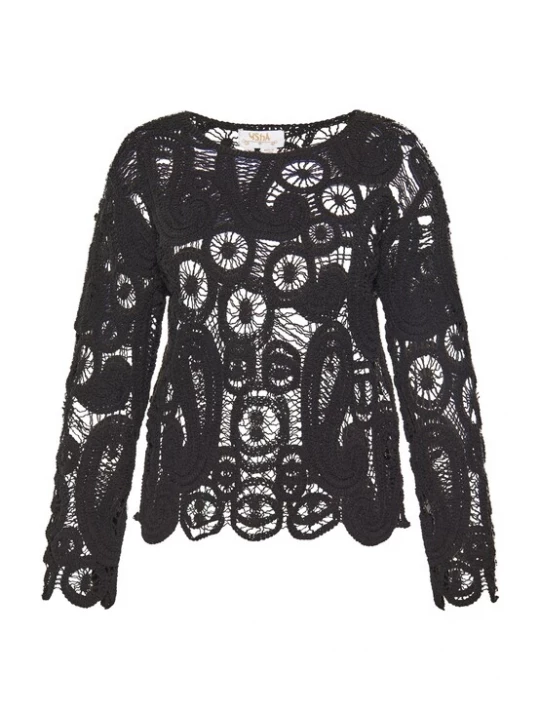 Foto van product usha FESTIVAL Trui 'Fashion Look' zwart
