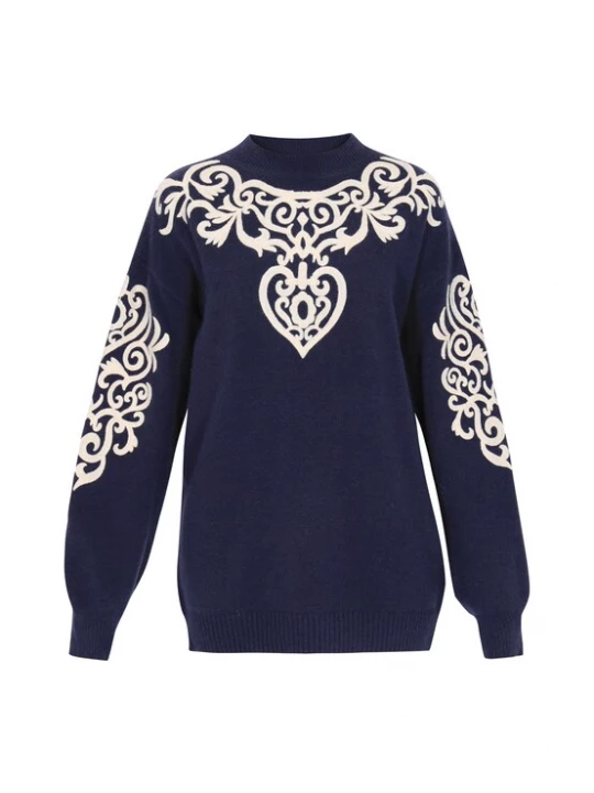 Foto van product usha FESTIVAL Trui navy / wit