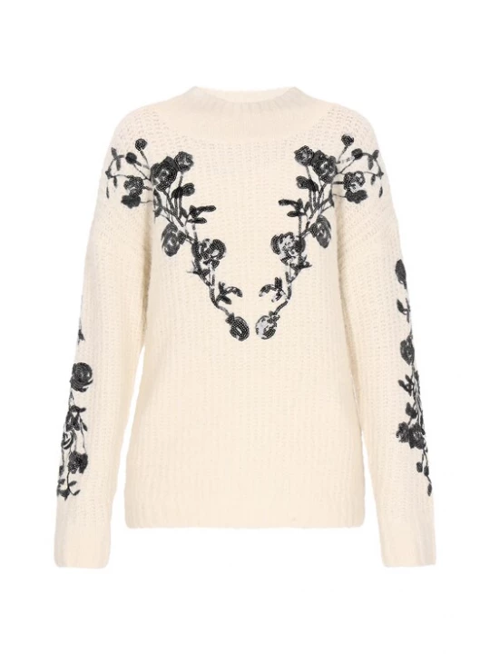 Foto van product usha FESTIVAL Trui zwart / offwhite