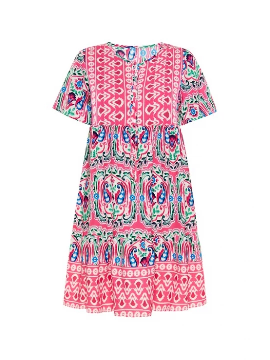 Foto van product usha FESTIVAL Zomerjurk gemengde kleuren / donkerroze