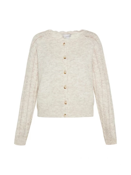 Foto van product Usha Gebreid vest beige gemêleerd