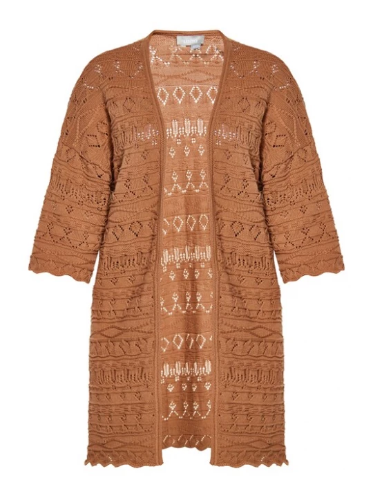 Foto van product Usha Gebreid vest camel