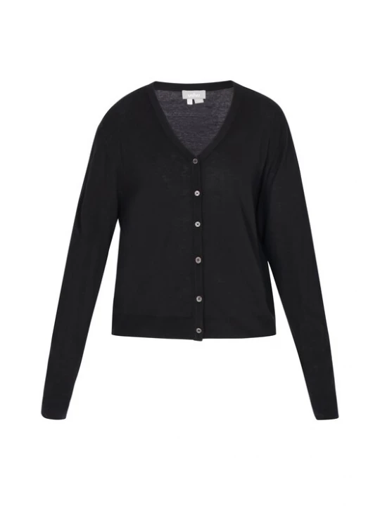 Foto van product Usha Gebreid vest 'Casual' zwart