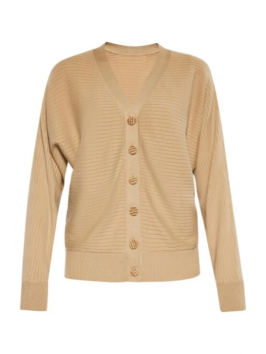 Foto van product Usha Gebreid vest donkerbeige