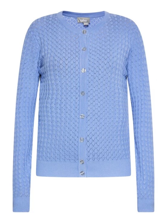 Foto van product Usha Gebreid vest duifblauw
