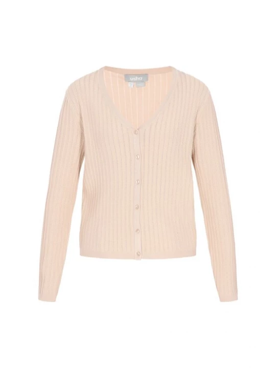 Foto van product Usha Gebreid vest ecru