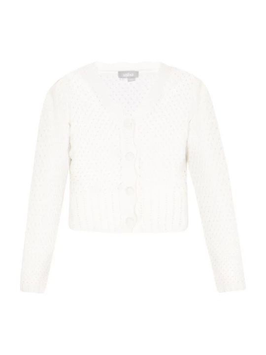 Foto van product Usha Gebreid vest 'Fashion Look' offwhite