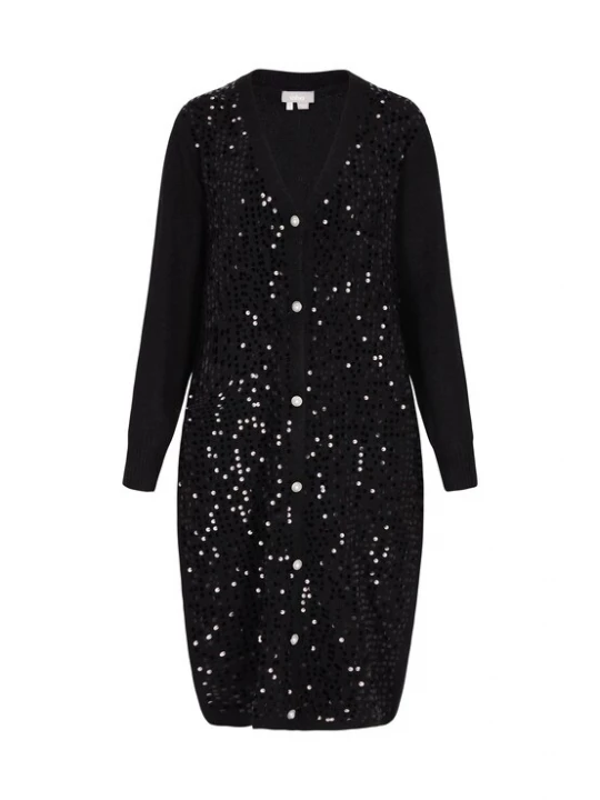 Foto van product Usha Gebreid vest 'Fashion Look' zwart