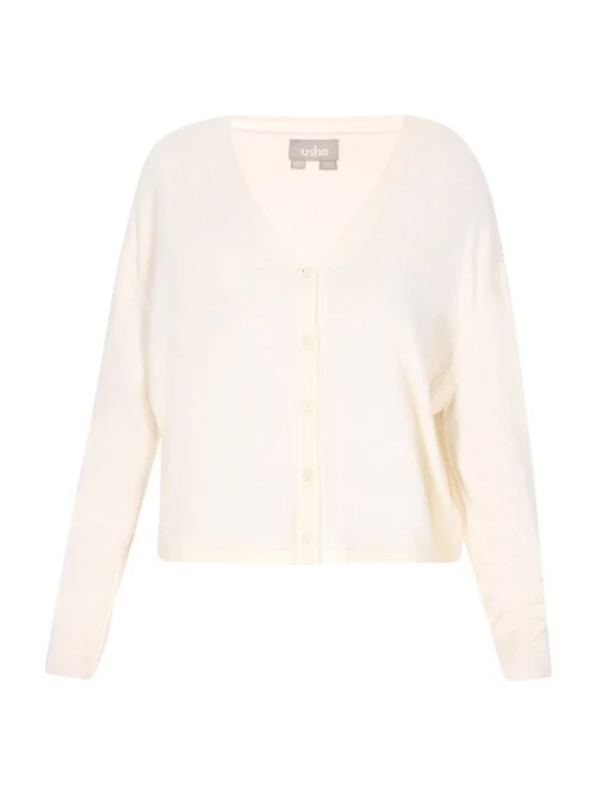 Foto van product Usha Gebreid vest lichtbeige