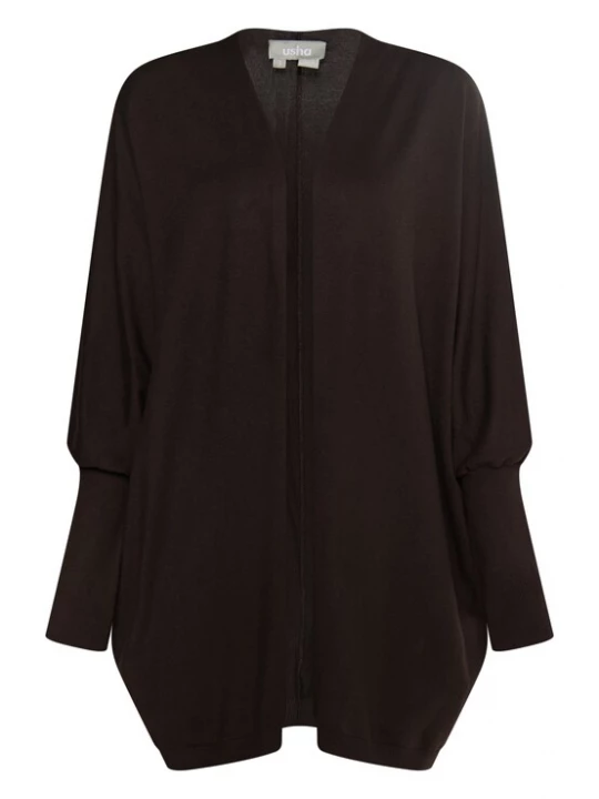 Foto van product Usha Gebreid vest 'Lurea' donkerbruin