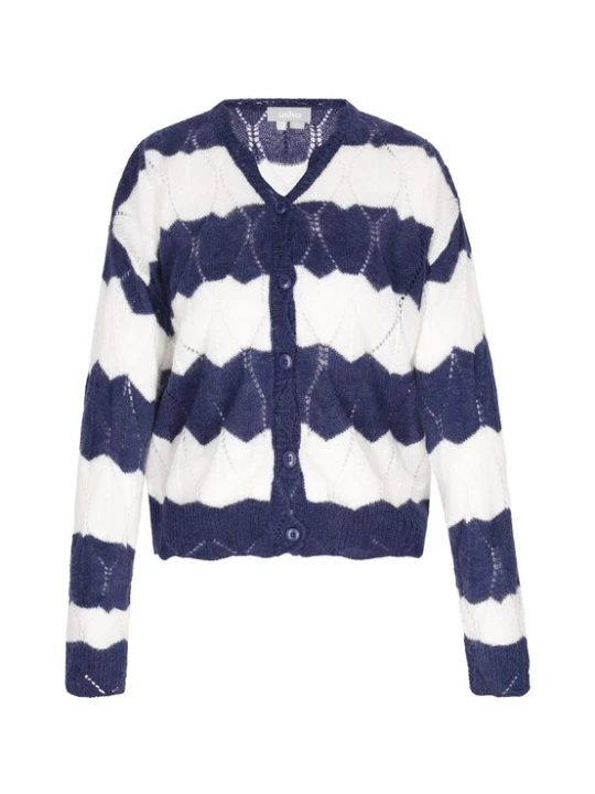 Foto van product Usha Gebreid vest navy / wit
