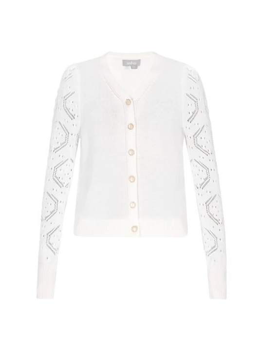 Foto van product Usha Gebreid vest offwhite