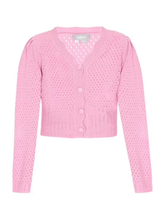 Foto van product Usha Gebreid vest rosa
