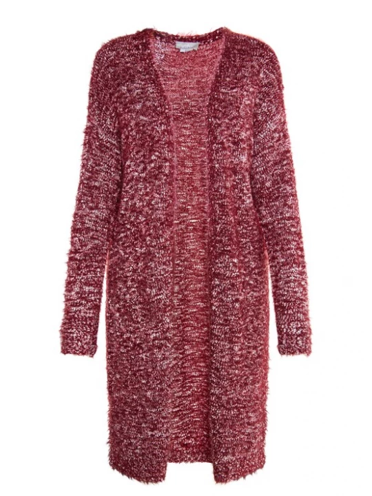 Foto van product Usha Gebreid vest 'Sivene' rood gemêleerd