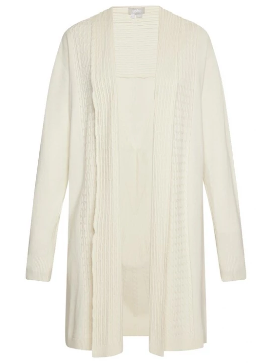 Foto van product Usha Gebreid vest wolwit