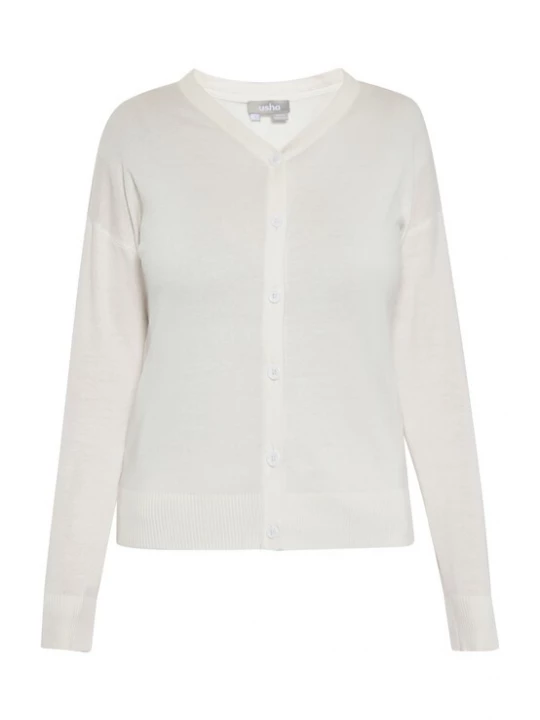 Foto van product Usha Gebreid vest wolwit