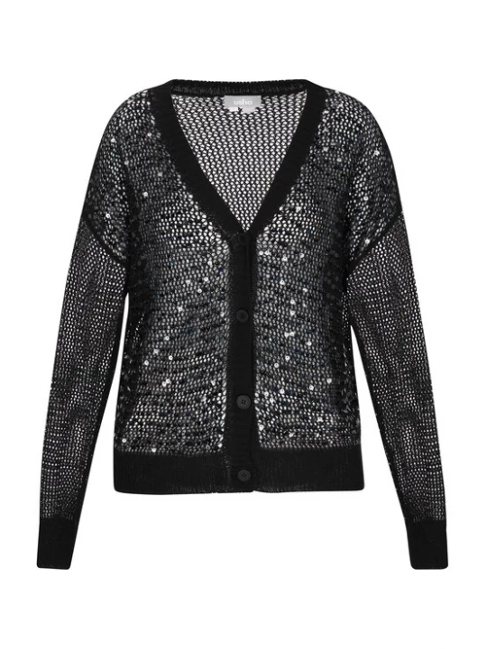 Foto van product Usha Gebreid vest zwart