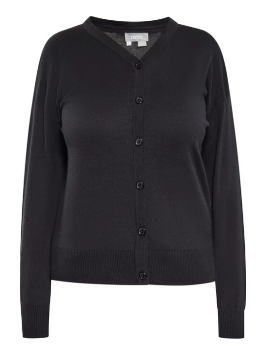 Foto van product Usha Gebreid vest zwart