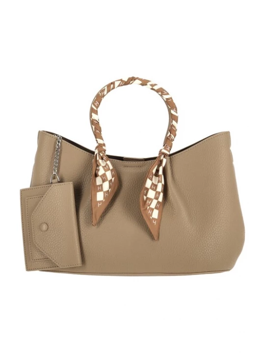 Foto van product Usha Handtas crème / bruin / taupe