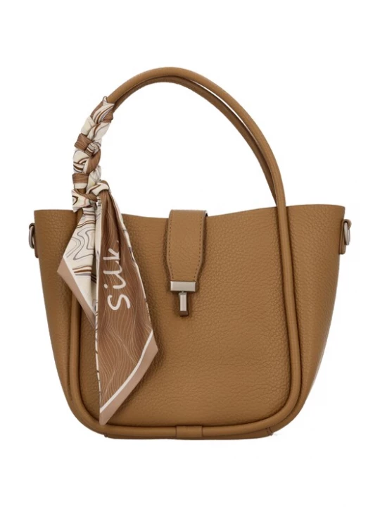 Foto van product Usha Handtas crème / karamel / brokaat
