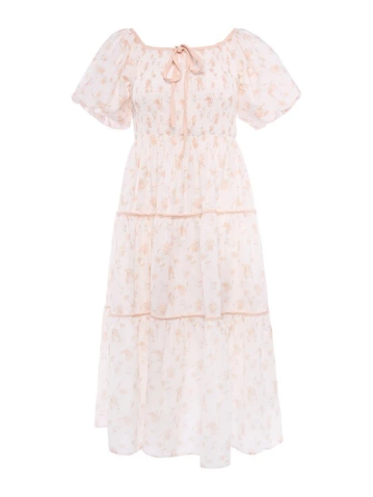 Foto van product Usha Jurk beige / pink