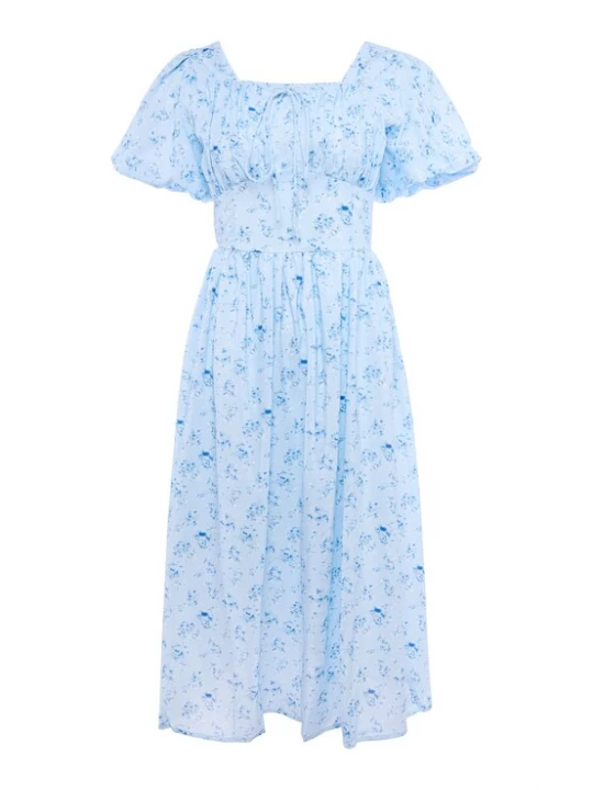 Foto van product Usha Jurk blauw / donkerblauw