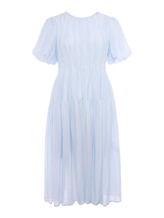 Foto van product Usha Jurk blauw / wit