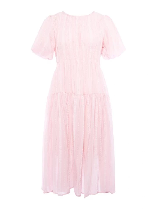 Foto van product Usha Jurk pink / wit