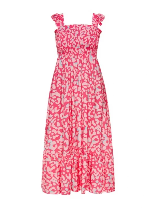 Foto van product FELIPA Zomerjurk 'Spring Summer' lichtblauw / pink / rosa