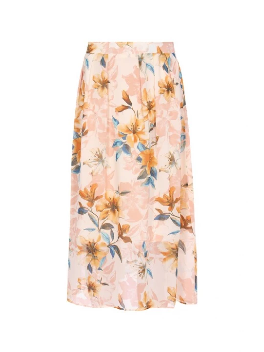 Foto van product Usha Rok crème / cyaan blauw / oranje / oudroze