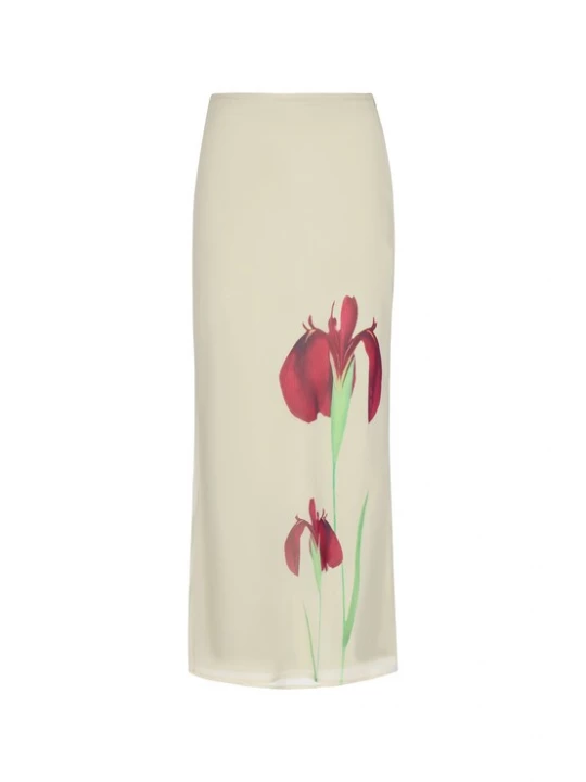 Foto van product Usha Rok ecru / groen / donkerrood