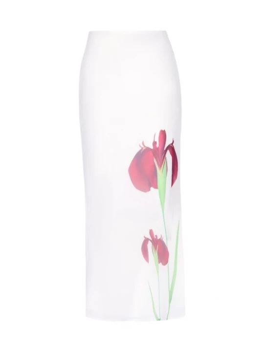 Foto van product Usha Rok groen / donkerrood / offwhite