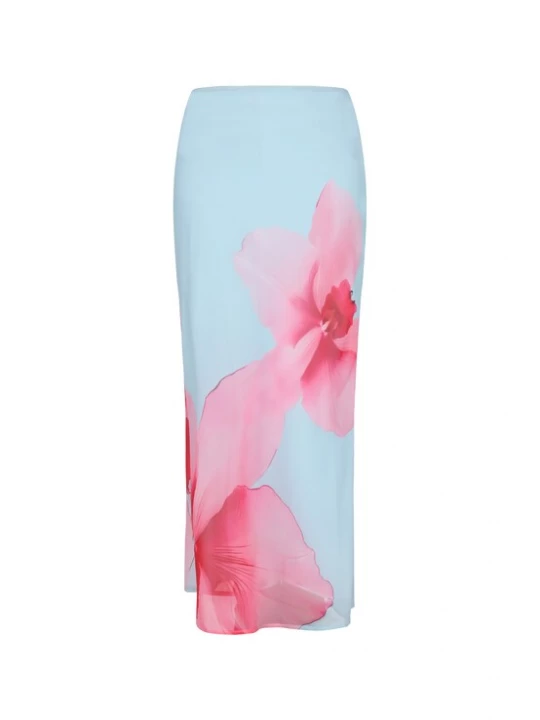 Foto van product Usha Rok mintgroen / rosa / donkerroze