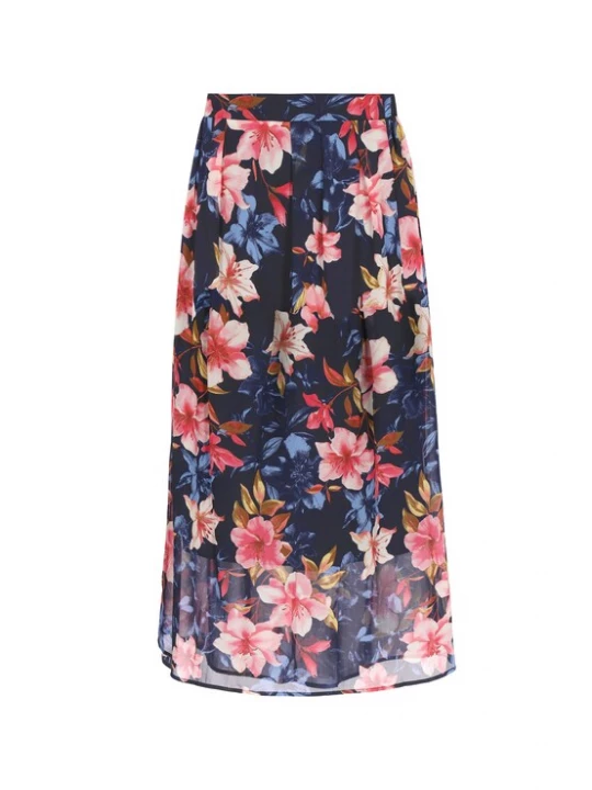 Foto van product Usha Rok navy / olijfgroen / magenta / wit