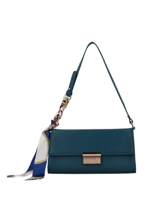 Foto van product Usha Schoudertas blauw / geel / petrol / wit