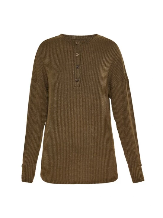 Foto van product Usha Shirt 'Comfortable' olijfgroen