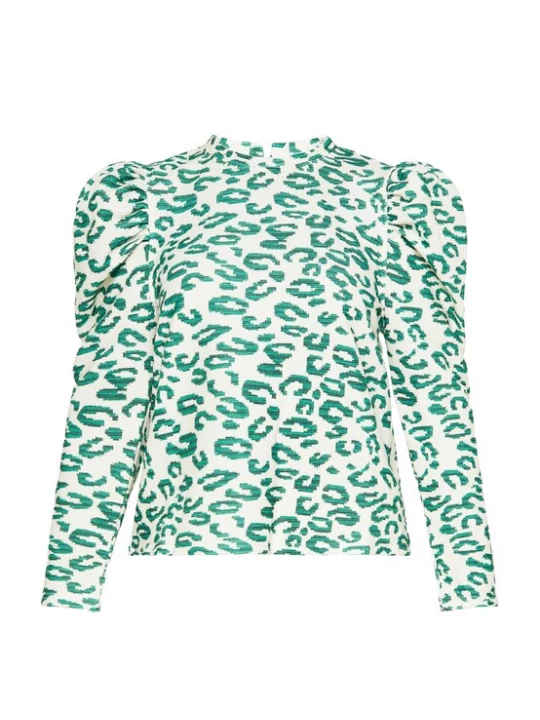 Foto van product FELIPA Shirt 'Fashion Look' turquoise / donkergroen / offwhite