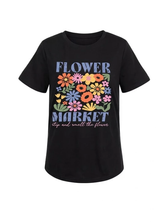 Foto van product Usha Shirt gemengde kleuren / zwart