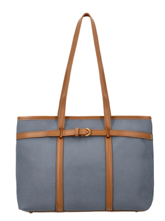 Foto van product Usha Shopper blauw / cognac