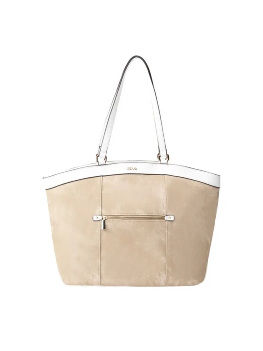 Foto van product Usha Shopper donkerbeige / wit