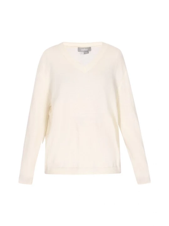 Foto van product Usha Trui 'Casual' offwhite