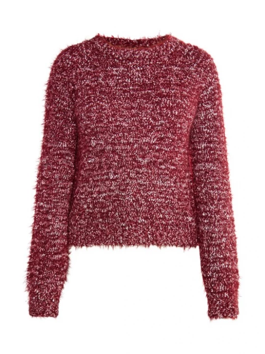 Foto van product Usha Trui 'Lurea' rood gemêleerd / wit