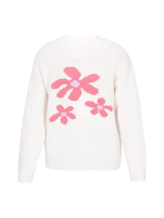 Foto van product Usha Trui pink / offwhite