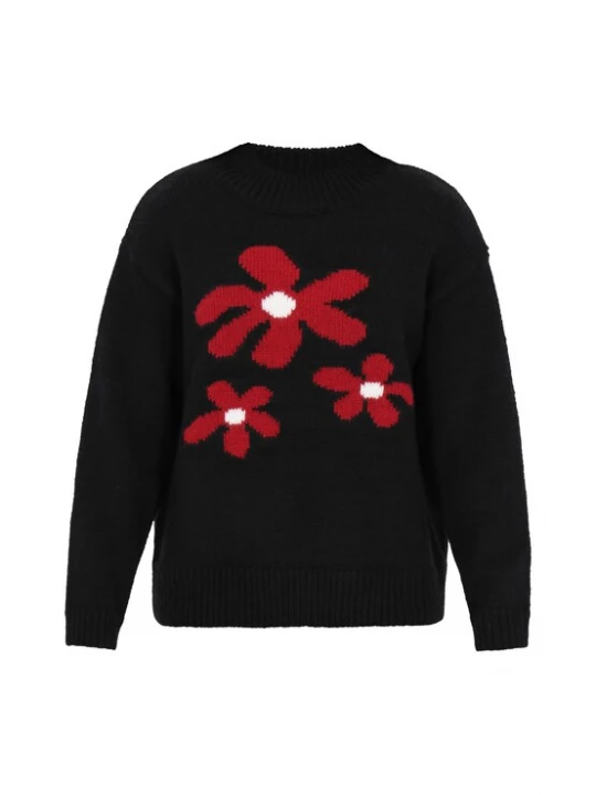 Foto van product Usha Trui rood / zwart / wit