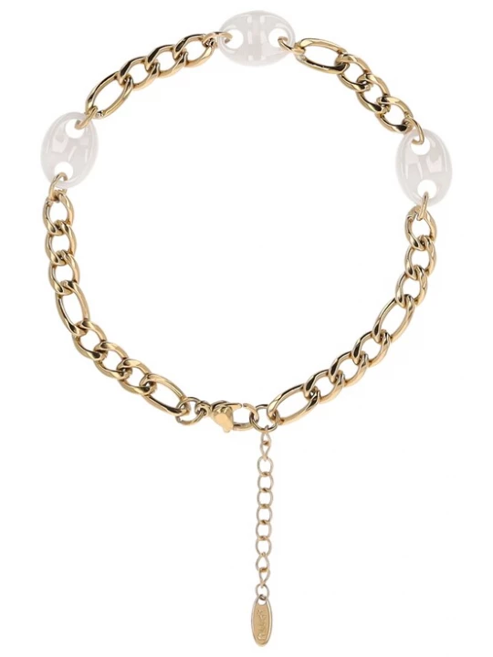 Foto van product usha WHITE LABEL Armband goud / wolwit
