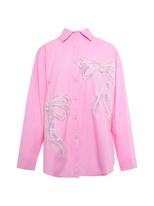 Foto van product usha WHITE LABEL Blouse rosé / zilver