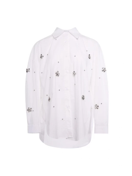 Foto van product usha WHITE LABEL Blouse zilver / offwhite